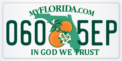 FL license plate 0605EP
