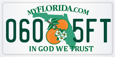 FL license plate 0605FT