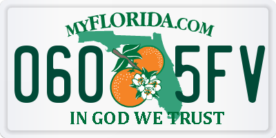 FL license plate 0605FV