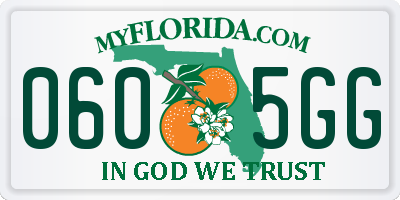 FL license plate 0605GG