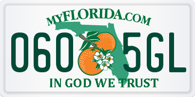 FL license plate 0605GL