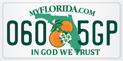 FL license plate 0605GP