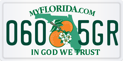 FL license plate 0605GR