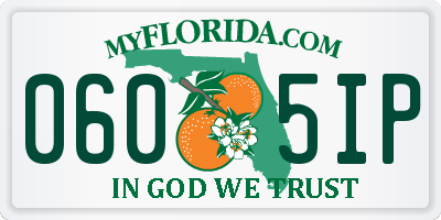 FL license plate 0605IP