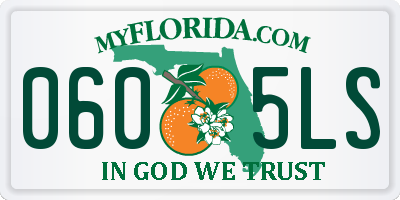 FL license plate 0605LS