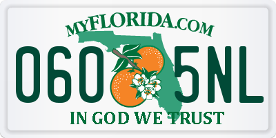 FL license plate 0605NL