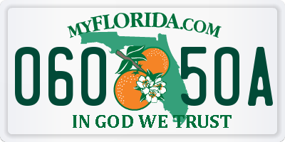 FL license plate 0605OA