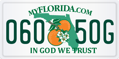 FL license plate 0605OG