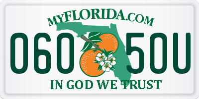 FL license plate 0605OU
