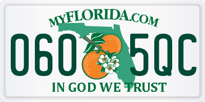 FL license plate 0605QC