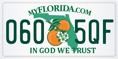 FL license plate 0605QF