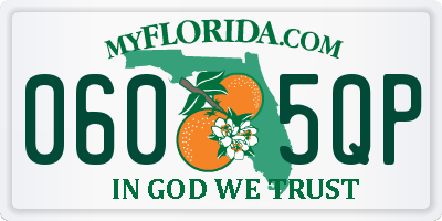 FL license plate 0605QP