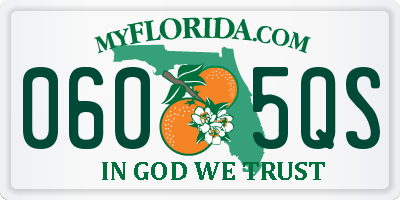 FL license plate 0605QS