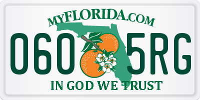 FL license plate 0605RG