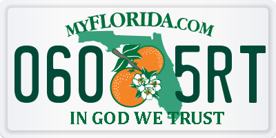 FL license plate 0605RT