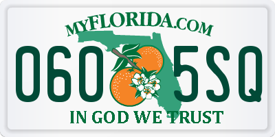FL license plate 0605SQ
