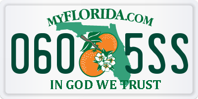 FL license plate 0605SS