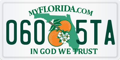 FL license plate 0605TA