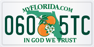 FL license plate 0605TC