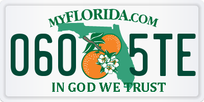 FL license plate 0605TE