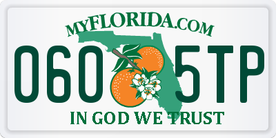 FL license plate 0605TP
