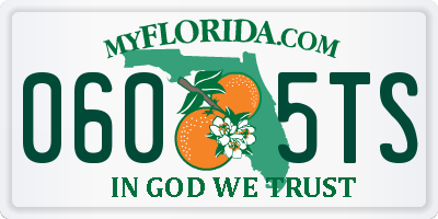 FL license plate 0605TS