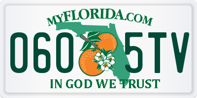 FL license plate 0605TV