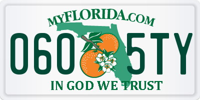 FL license plate 0605TY
