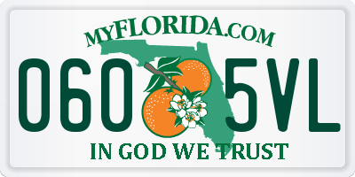 FL license plate 0605VL