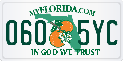 FL license plate 0605YC