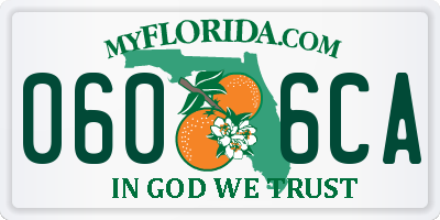 FL license plate 0606CA
