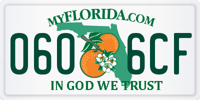 FL license plate 0606CF