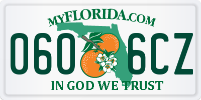 FL license plate 0606CZ