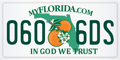 FL license plate 0606DS