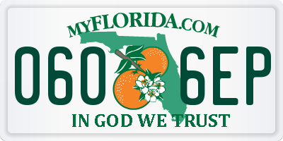 FL license plate 0606EP