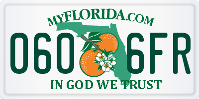 FL license plate 0606FR