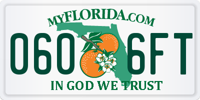 FL license plate 0606FT
