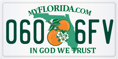 FL license plate 0606FV
