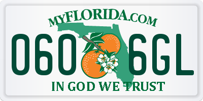 FL license plate 0606GL