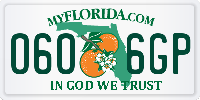 FL license plate 0606GP