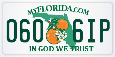 FL license plate 0606IP