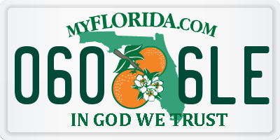 FL license plate 0606LE