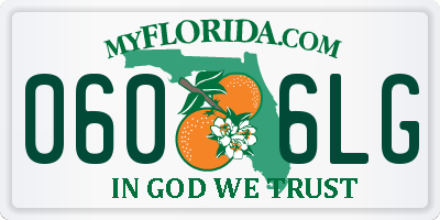 FL license plate 0606LG