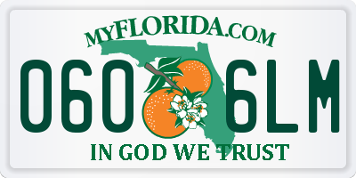FL license plate 0606LM