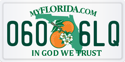 FL license plate 0606LQ