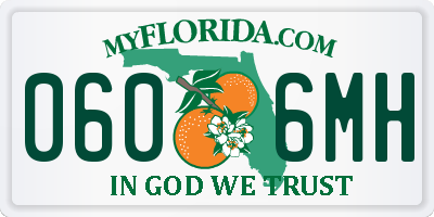 FL license plate 0606MH