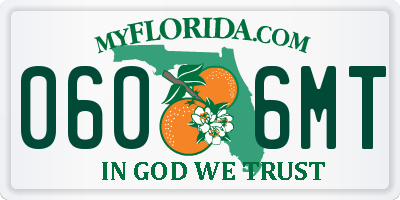 FL license plate 0606MT