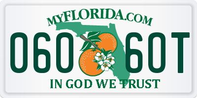 FL license plate 0606OT