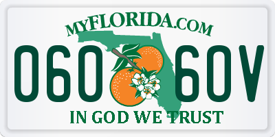FL license plate 0606OV