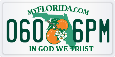 FL license plate 0606PM